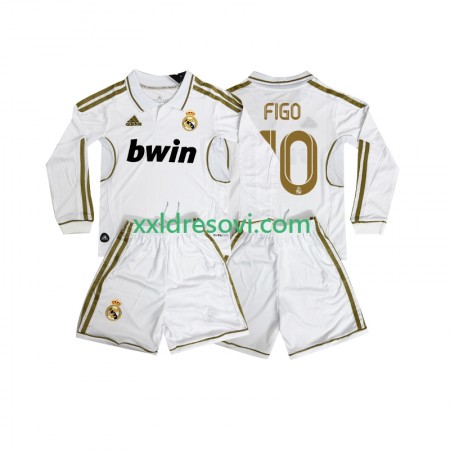 Real Madrid FIGO 10 2011 2012 Retro Domaći Dječji Nogometni Dres Dugim Rukavima